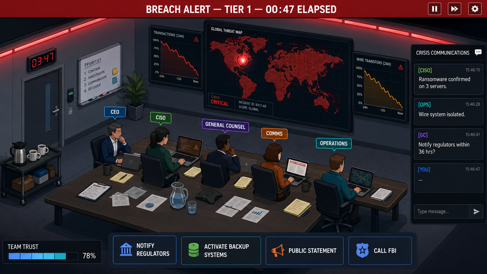 Cyber Crisis War Room